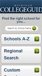 Mobile Screenshot of michigancollegeguide.com